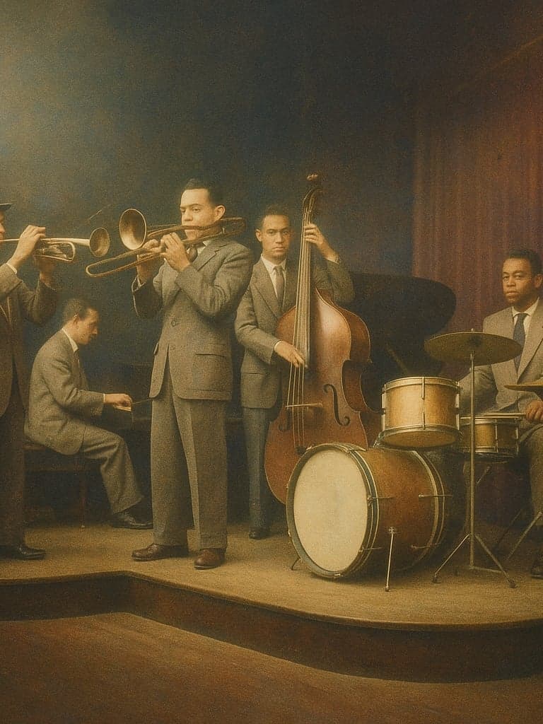The Band, 1928 — restored in Autochrome Bloom
