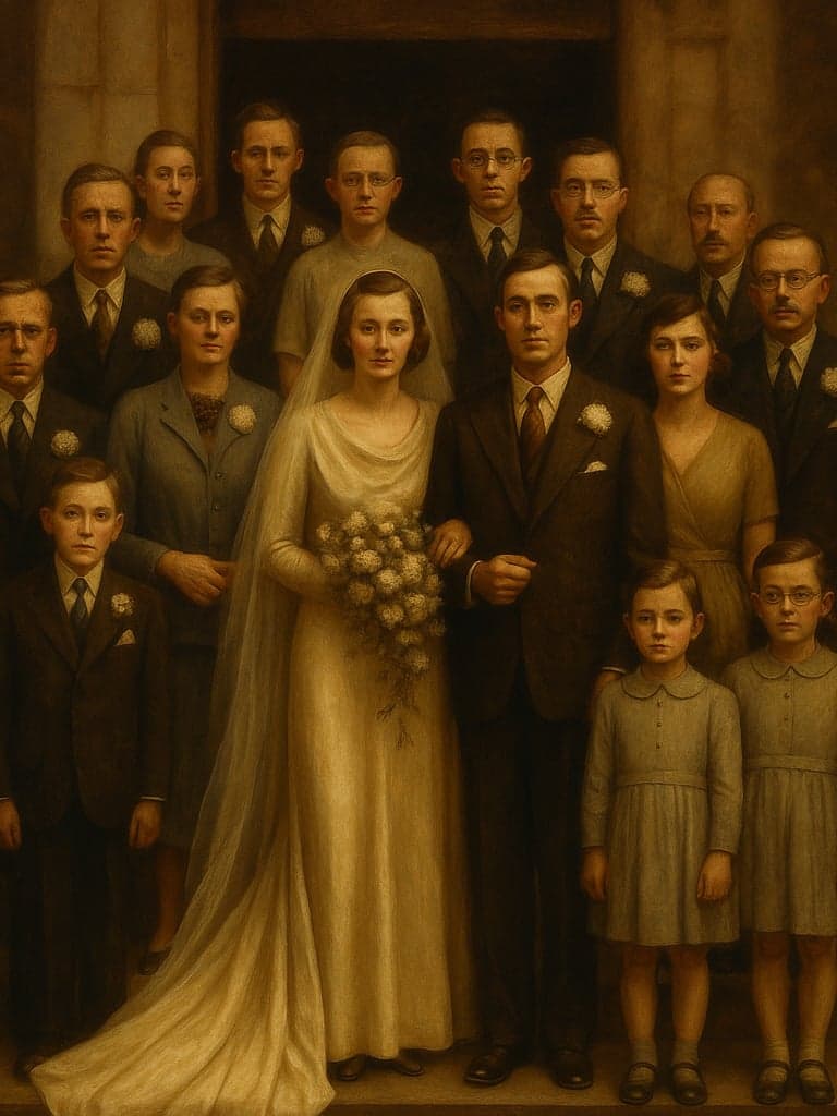 The Wedding Party, 1935 — restored in Restored Heritage Oil