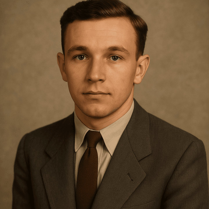 An old photograph restored in the Gentle Colourised Photograph style