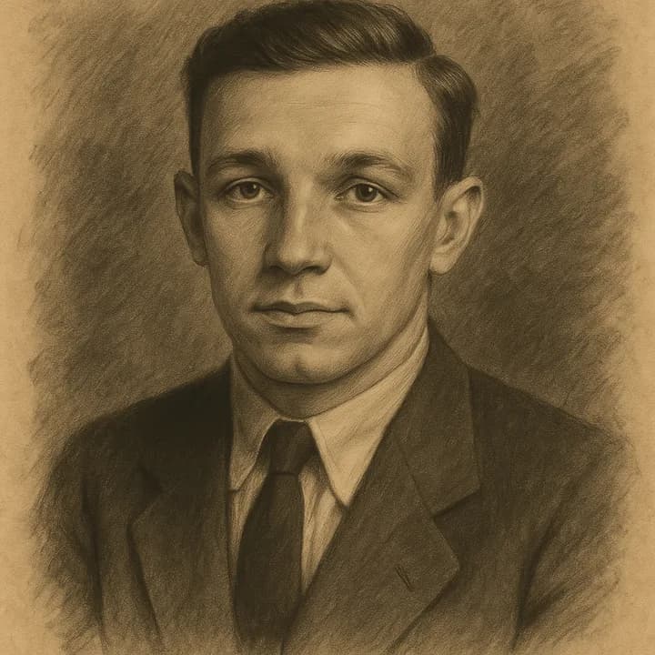An old photograph restored in the Restored Charcoal Portrait style