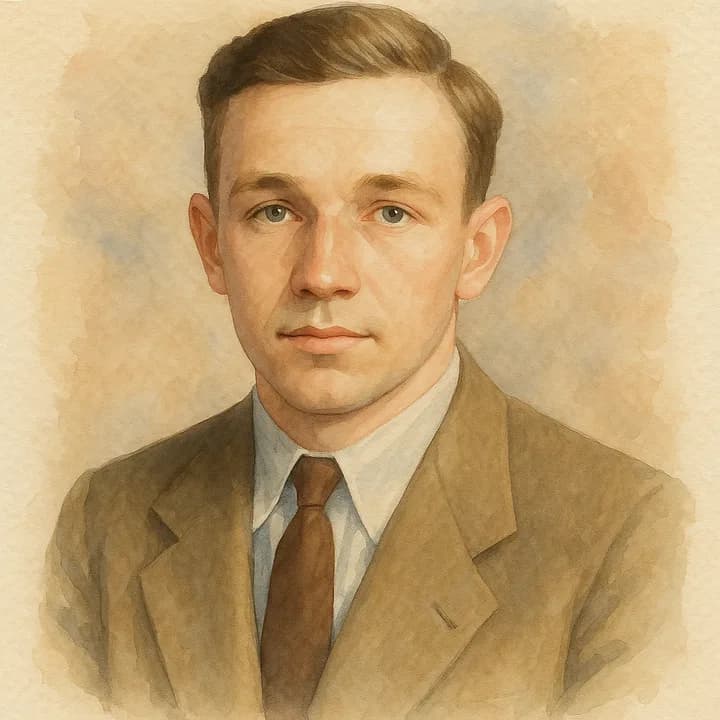 An old photograph restored in the Restored Watercolour Portrait style