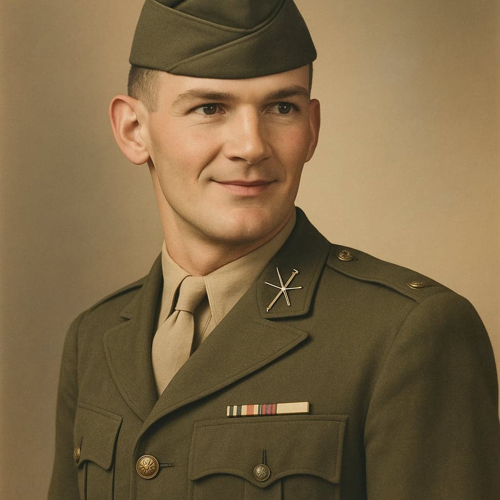 young_soldier reimagined as Hand-Tinted Photograph